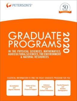 Graduate Programs in the Physical Sciences, Mathematics, Agricultural Sciences, the Environment and Natural Resources 2020 9780768943160