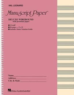 Deluxe Wirebound Premium Manuscript Paper (Pink Cover) 9780793553938