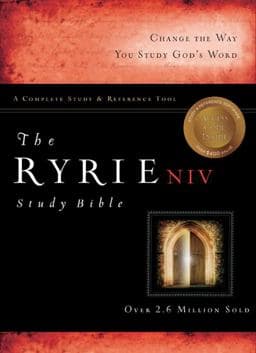 The Ryrie Niv Study Bible Hardback Red Letter 9780802489326