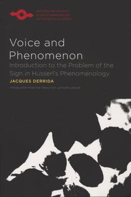 Voice and Phenomenon 9780810127654