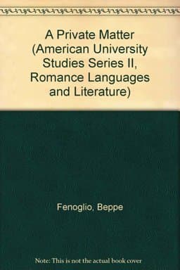 A Private Matter 9780820405919