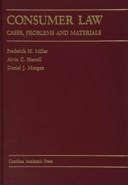 Consumer Law 9780890898697