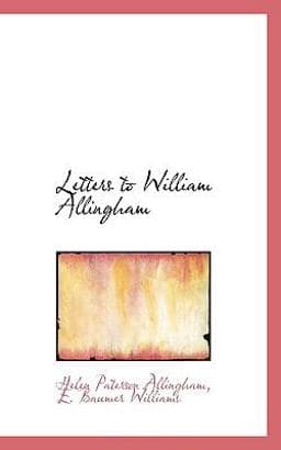 Letters to William Allingham 9781116354973