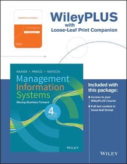 Management Information Systems Loose-Leaf Print Companion 4E 9781118890486