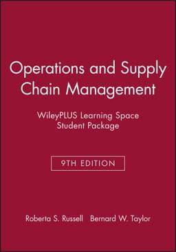 Operations and Supply Chain Management, 9e WileyPLUS Learning SpaceStudent Package 9781119341529