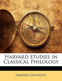 Harvard Studies in Classical Philology 9781147742954
