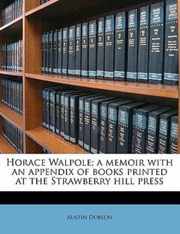 Horace Walpole 9781177334600