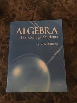 Algebra for College Students 9781256720010