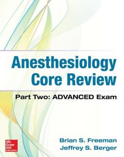 Anesthesiology Core Review: Part Two ADVANCED Exam 9781259641770