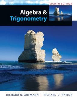 Study Guide with Student Solutions Manual for Aufmann's Algebra and Trigonometry, 8th 9781285451121