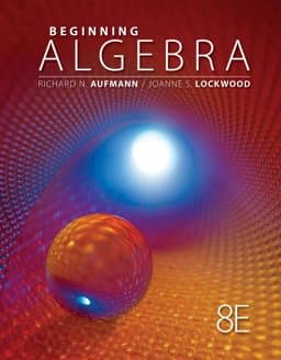 Bundle: Cengage Advantage Books: Beginning Algebra, 8th + WebAssign Single-Term LOE Printed Access Card for Developmental Math 9781285483771