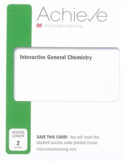 Achieve for Interactive General Chemistry (2-Term Access) 9781319288747