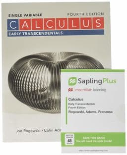 Calculus: Early Transcendentals Single Variable 4e and SaplingPlus for Calculus Early Transcendentals (Multi Term Access) 9781319311230