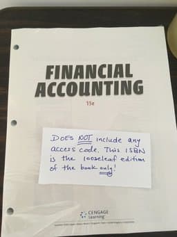 Llf Financial Accounting 9781337272254