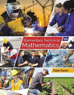 Student Solutions Manual for Ewen's Elementary Technical Mathematics, 12th 9781337630603