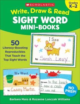 Write, Draw and Read Sight Word Mini-Books 9781338306309