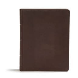 CSB Study Bible, Brown Genuine Leather 9781433648076
