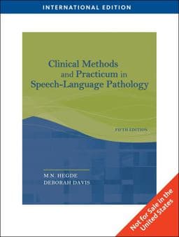 Clinical Methods and Practicum in Speech-Language Pathology 9781435499867