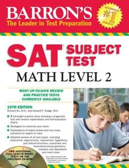 Barron's SAT Subject Test Math Level 2 with CD-ROM, 10th Edition 9781438071916