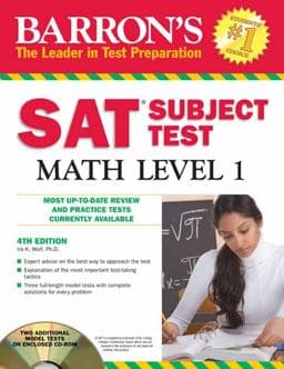 Barron's SAT Subject Test Math Level 1 with CD-ROM, 4th Edition 9781438071923