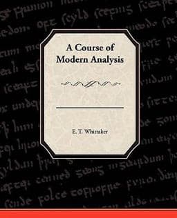 A Course of Modern Analysis 9781438528151