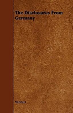 The Disclosures from Germany 9781444635959