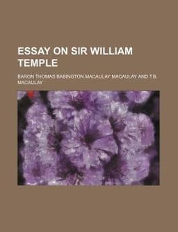 Essay on Sir William Temple 9781459045408