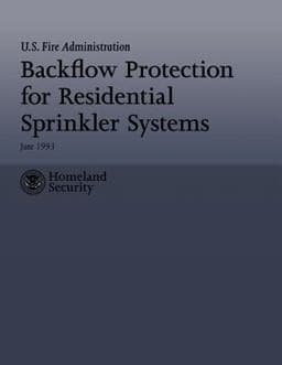 Backflow Protection for Residential Sprinkler Systems 9781482661415