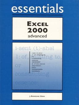 Excel 2000 Essentials Advanced 9781580763035