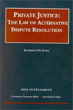 Private Justice, 2003 9781587784972