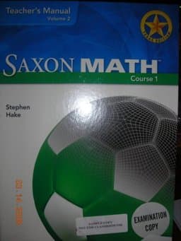 Saxon Math Course 1 Texas 9781600320026