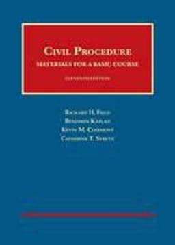 Civil Procedure, Materials for a Basic Course 9781609302573