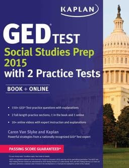 Kaplan GED® Test Social Studies Prep 2015 9781625232373