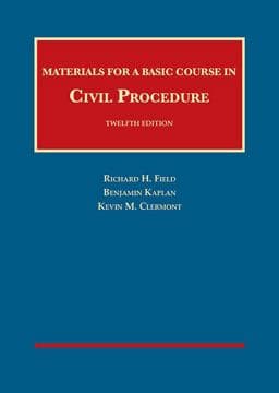Materials for a Basic Course in Civil Procedure 9781634593106