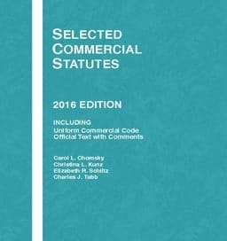 Selected Commercial Statutes 9781634607490
