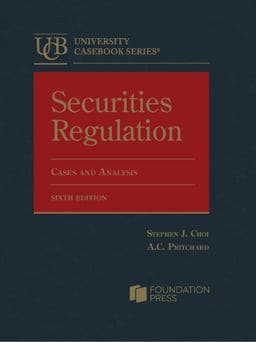Securities Regulation, Cases and Analysis 9781636592718