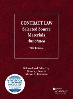 Contract Law, Selected Source Materials Annotated, 2022 Edition 9781636599052