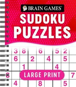 Brain Games - Large Print Sudoku Puzzles (Swoosh) 9781639383337