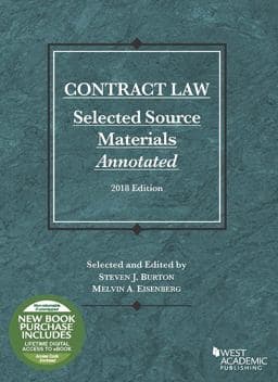 Contract Law, Selected Source Materials Annotated, 2018 Edition 9781642420265