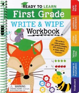 Ready to Learn: First Grade Write and Wipe Workbook 9781645176442