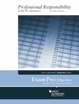 Exam Pro on Professional Responsibility 9781683284055