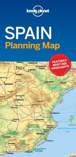 Lonely Planet Spain Planning Map 9781787014527