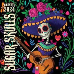 Sugar Skulls Wall Calendar 2024 (Art Calendar) 9781804173701