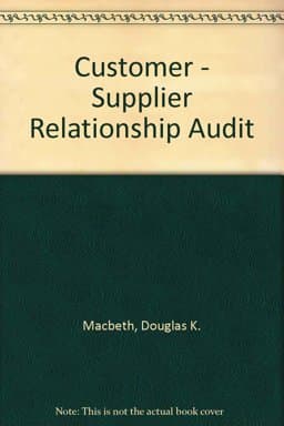 Customer - Supplier Relationship Audit 9781854230737