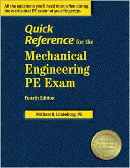 Quick Reference for the Mechanical Engineering PE Exam 9781888577808