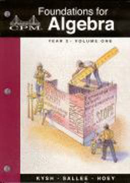 Foundations for Algebra 9781931287074
