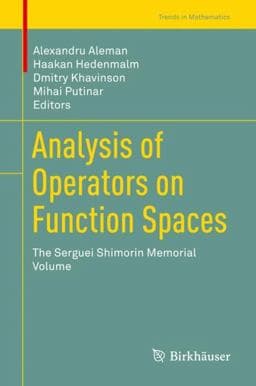 Analysis of Operators on Function Spaces 9783030146429