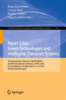 Smart Cities, Green Technologies and Intelligent Transport Systems 9783030266325