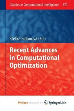 Recent Advances in Computational Optimization 9783319004112