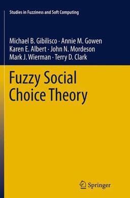 Fuzzy Social Choice Theory 9783319356716